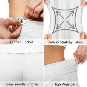 Irisjudy Tropical Style Summer Booty Shorts for Women High Waist Stretchy Workout Dance Bottom Biker Shorts Plus Size