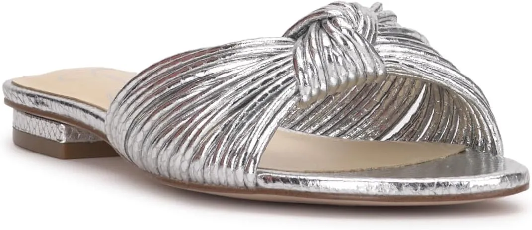 Jessica Simpson Womens Dydra Denim Slip-On Slide Sandals