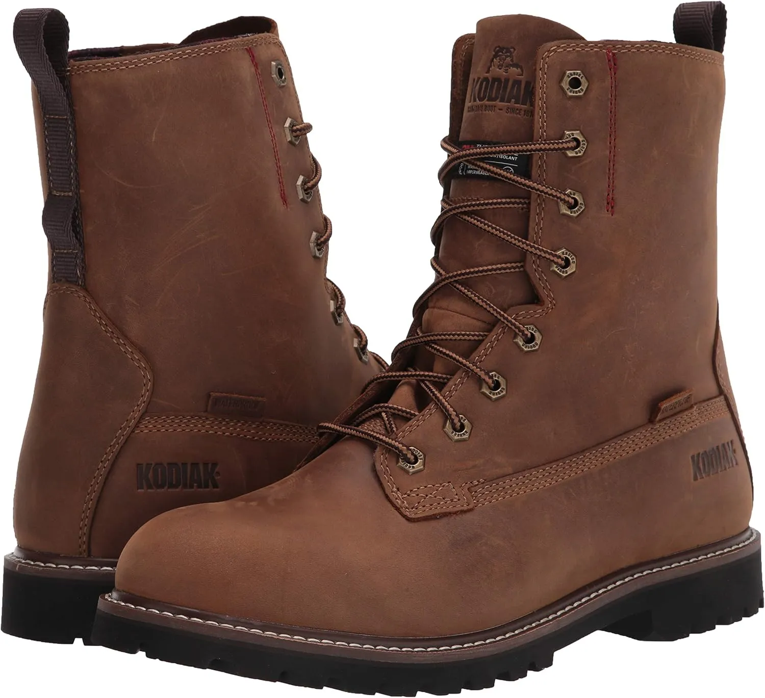 Kodiak Men's 8-Inch McKinney Soft Toe Waterproof Industrial Boot