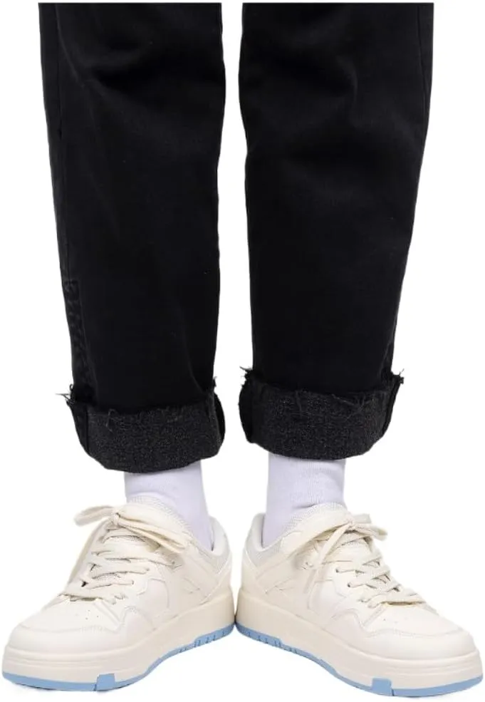 Korean Chunky White Sneakers | Kawaii Academy Style | Cloud Sole & Hidden Heel Lift | Comfortable Dad Shoes for Women Runner| Trendy Outfit | Gift for Daughter | Travel-Friendly