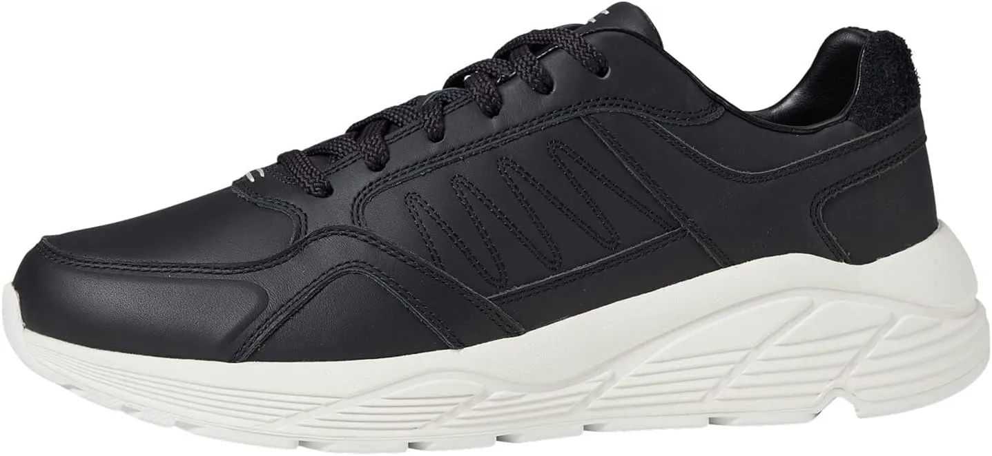 LABEL™ Go-to Low Lace-up Men's Sneakers – Soft Suede & Leather – Memory Foam Lining – Removable Footbed