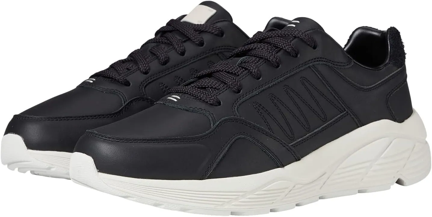LABEL™ Go-to Low Lace-up Men's Sneakers – Soft Suede & Leather – Memory Foam Lining – Removable Footbed