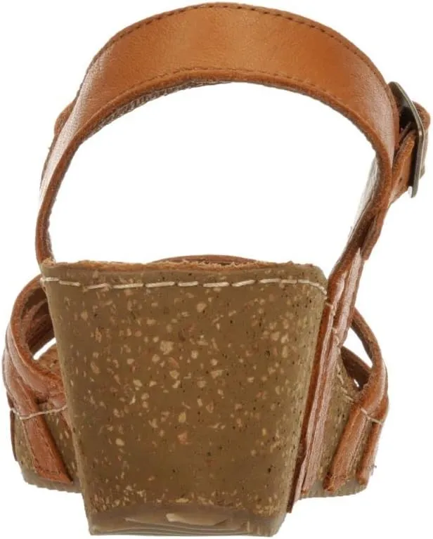 Lily - Women's Strappy Open Toe Gladiator Cork Low Wedge Sandals