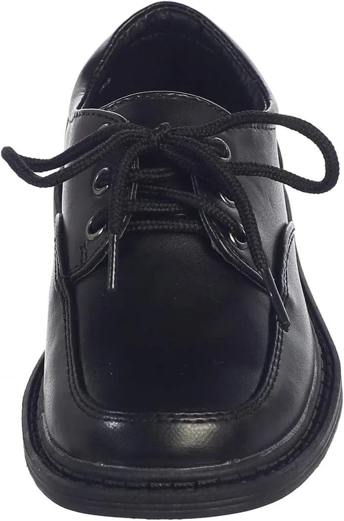 Lito Children's Wear Boys Dress Shoe - Lace Up Communion - Wedding, Graduation, Formal Matte Shoe