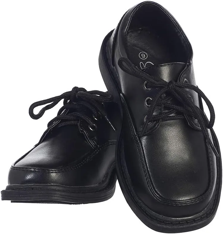 Lito Children's Wear Boys Dress Shoe - Lace Up Communion - Wedding, Graduation, Formal Matte Shoe