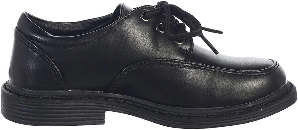 Lito Children's Wear Boys Dress Shoe - Lace Up Communion - Wedding, Graduation, Formal Matte Shoe