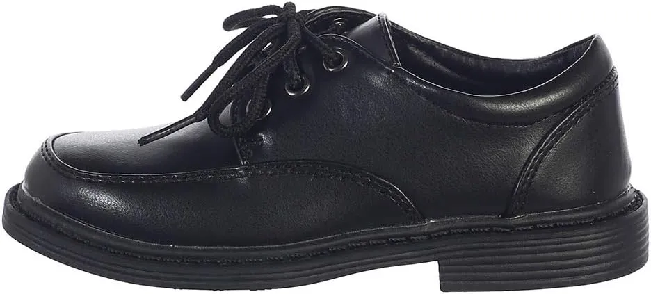 Lito Children's Wear Boys Dress Shoe - Lace Up Communion - Wedding, Graduation, Formal Matte Shoe