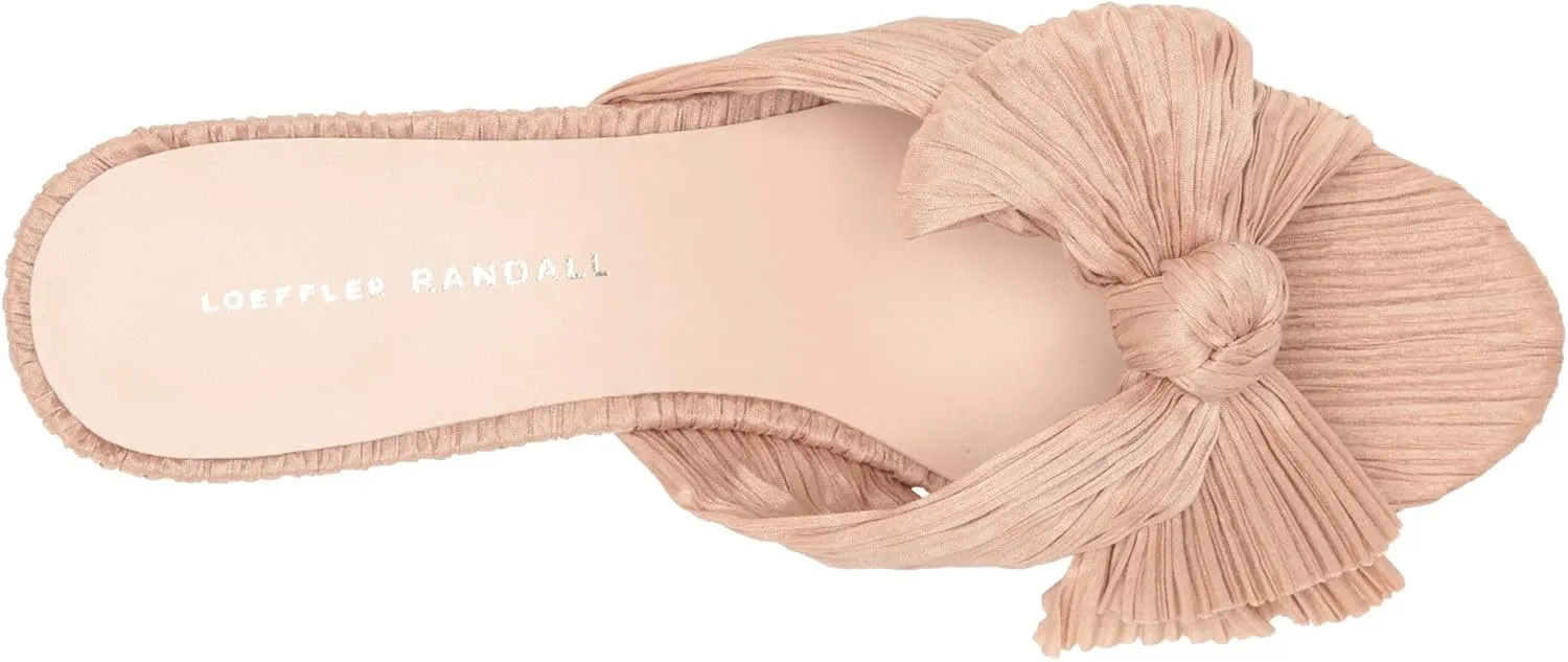 Loeffler Randall Women's Emilia Pleated Bow Sandals