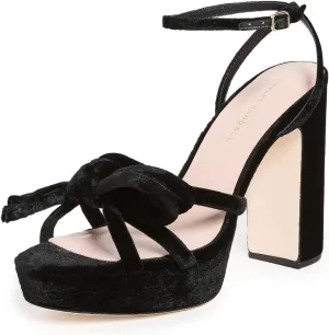 Loeffler Randall Women's Melany Bow Heeled Platform Sandals