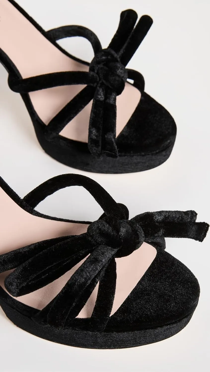 Loeffler Randall Women's Melany Bow Heeled Platform Sandals