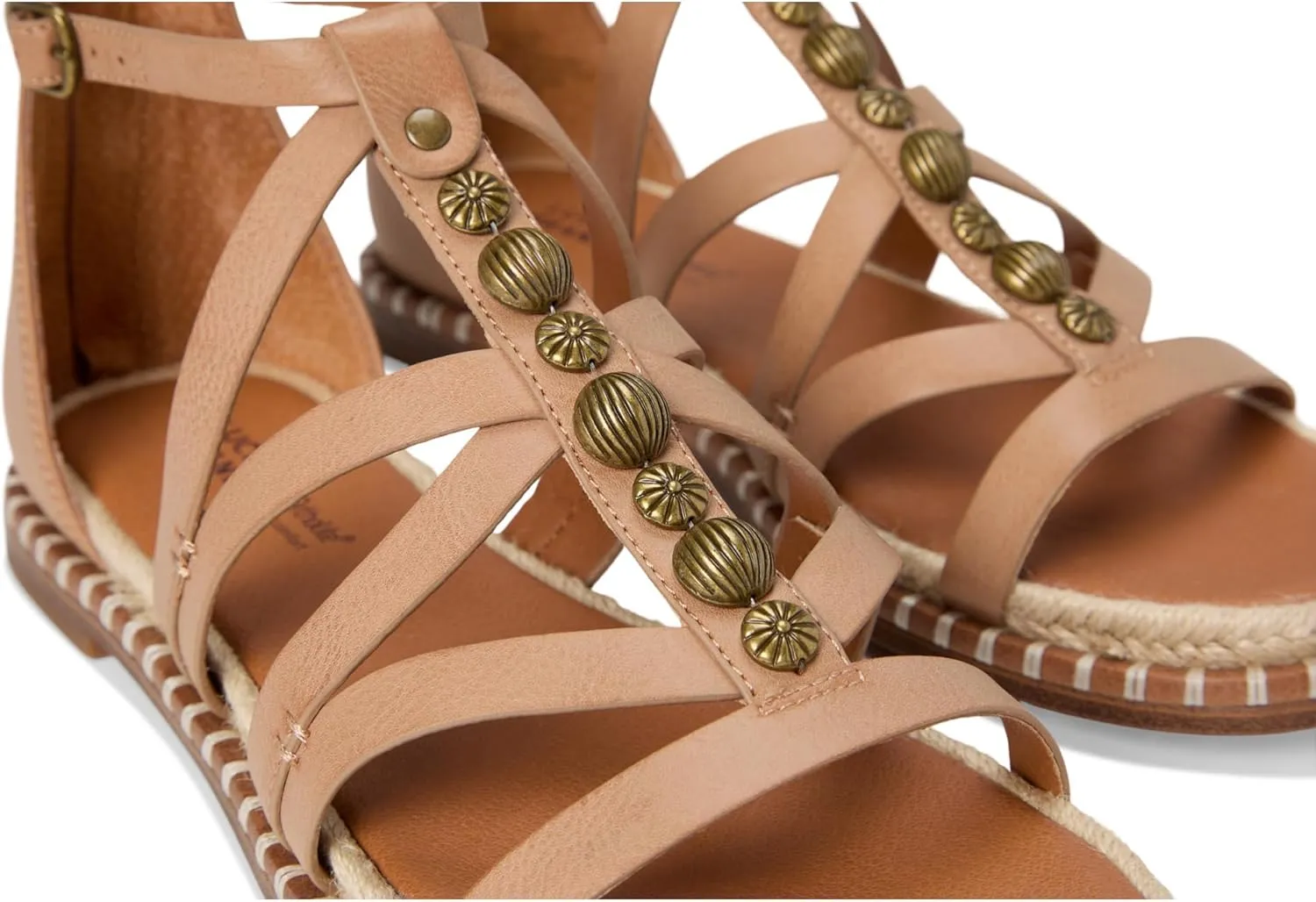 Lucky Brand Women's Korina Beaded Gladiator Sandals Flat
