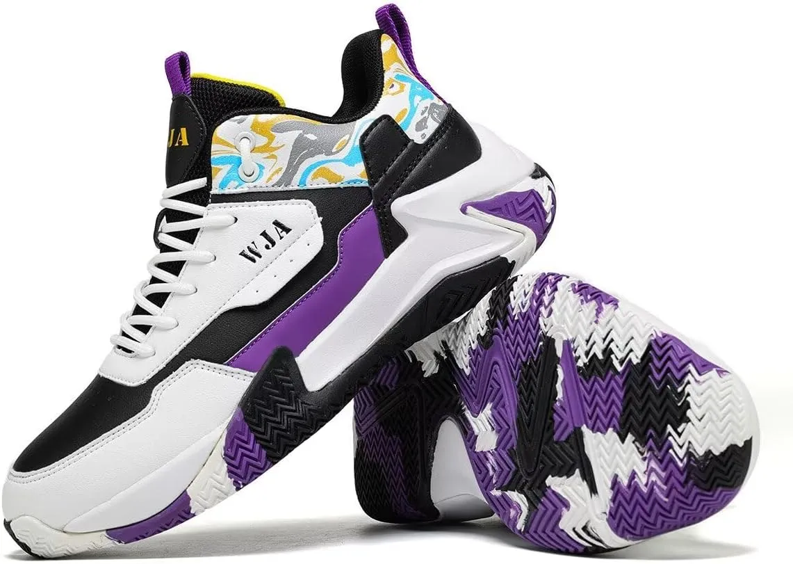 Men's Basketball Shoes Lightweight and Breathable Running Shoes Anti-Slip Outdoor Sports Shoes