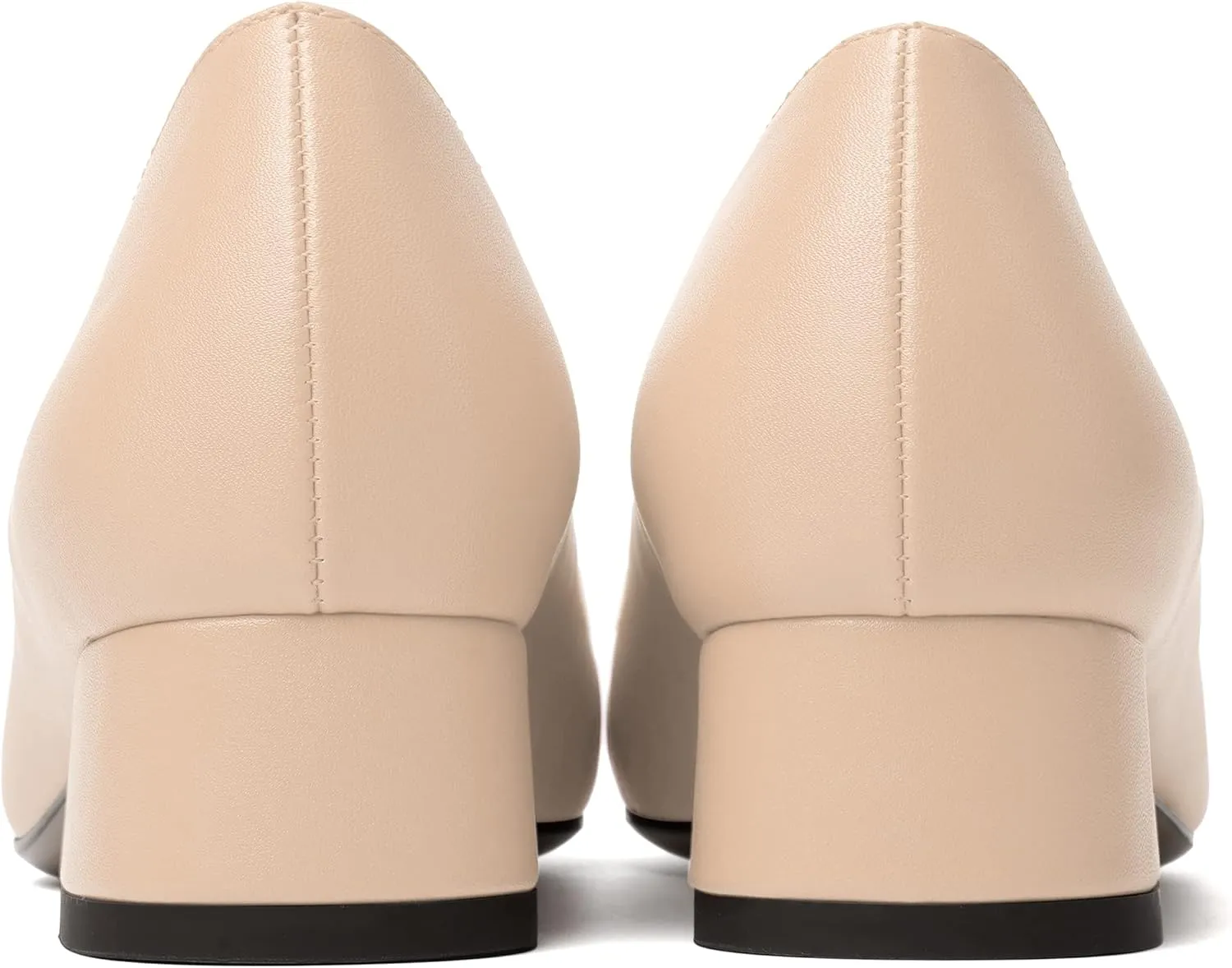 MERRORI Womens Matte Casual Office Slip On Square Toe Chunky Low Heel Loafers Shoes 0.5 Inch