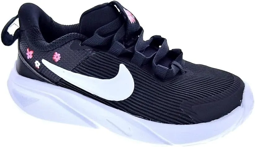 Nike Star Runner 4 NN SE Baby/Toddler Shoes (FJ8078-001, Black/Pink Rise/Picante Red/White)