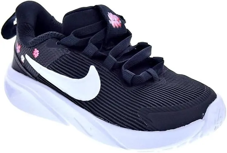 Nike Star Runner 4 NN SE Baby/Toddler Shoes (FJ8078-001, Black/Pink Rise/Picante Red/White)