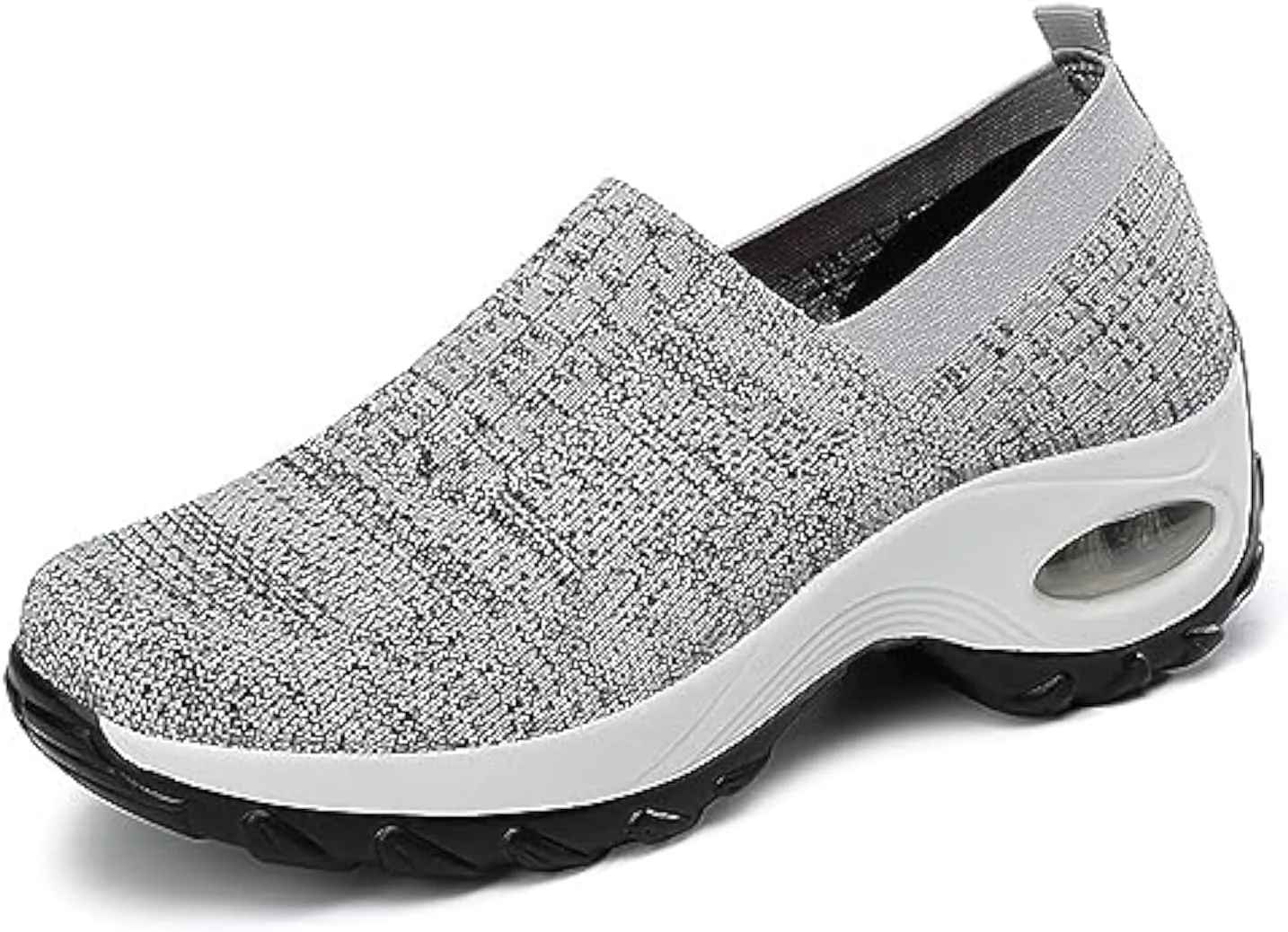 Optigard Women's Mesh Slip On Walking Sneakers with Arch Support Air Cushion Athletic Shoes Casual Comfortable Work Nursing Platform Loafers