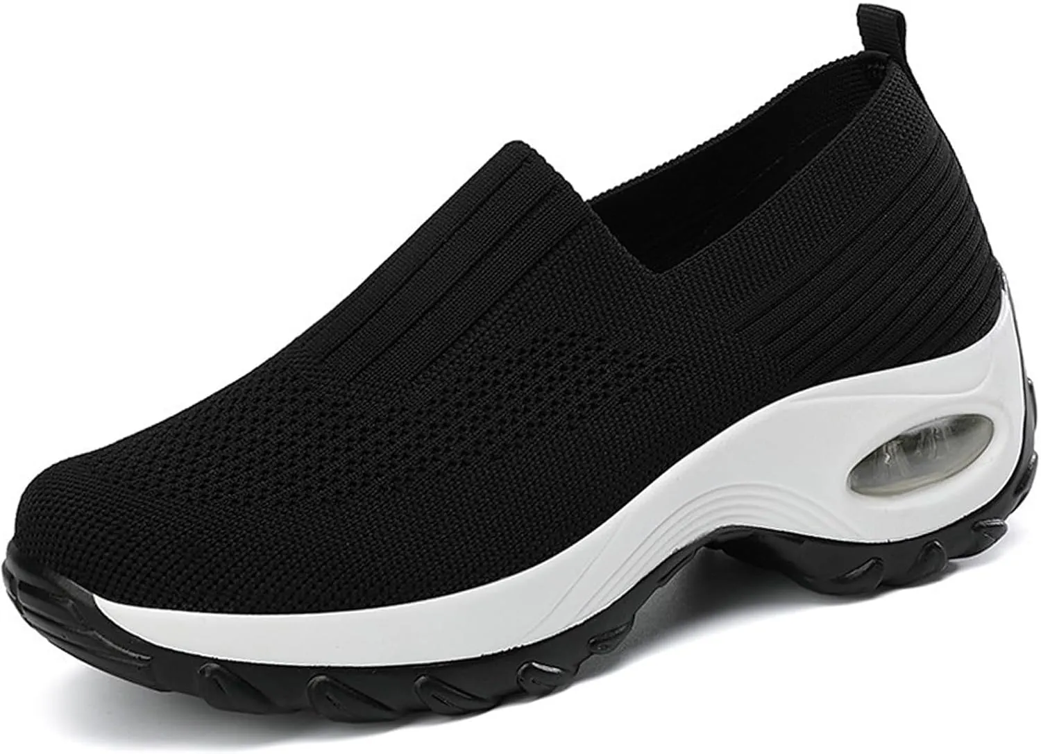 Optigard Women's Mesh Slip On Walking Sneakers with Arch Support Air Cushion Athletic Shoes Casual Comfortable Work Nursing Platform Loafers