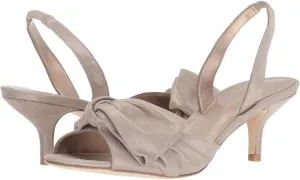 Pelle Moda Lovi Dark Taupe Shimmer Suede Sandals