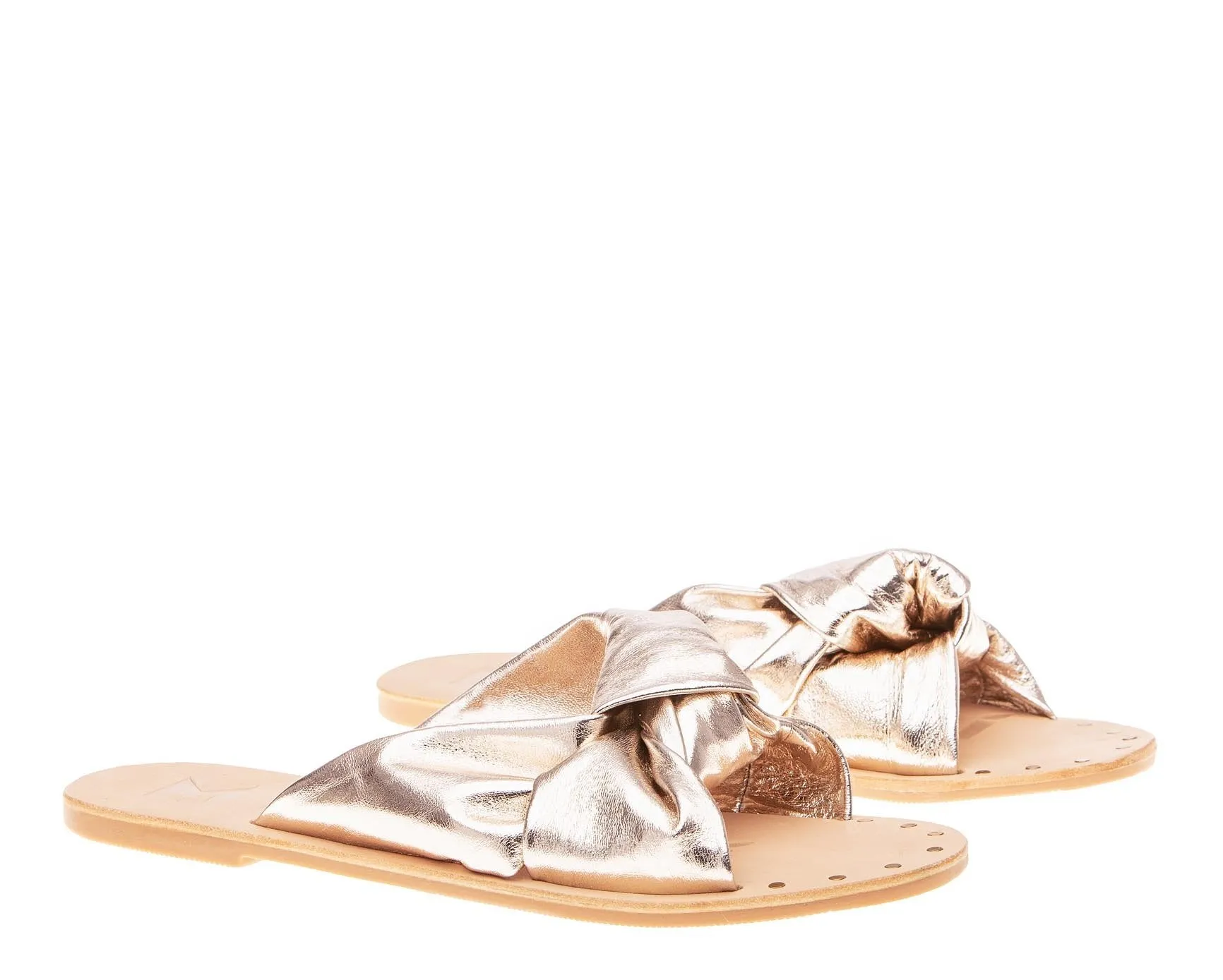 Platinum Ibiza Sandals Leather Timely arrival - - Knot Quick delivery
