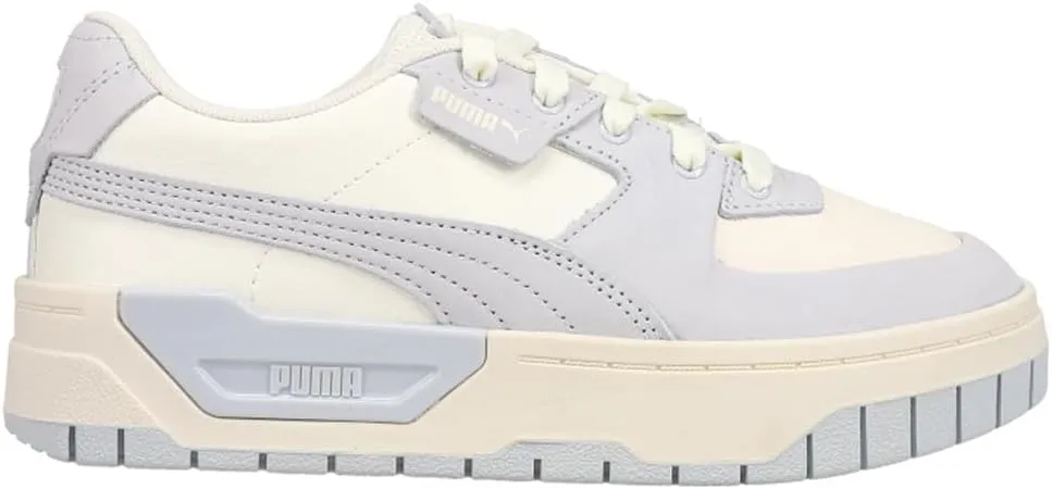 PUMA Womens Cali Dream Platform Lace Up Sneakers Shoes Casual - Grey, Off White - Size 9 M
