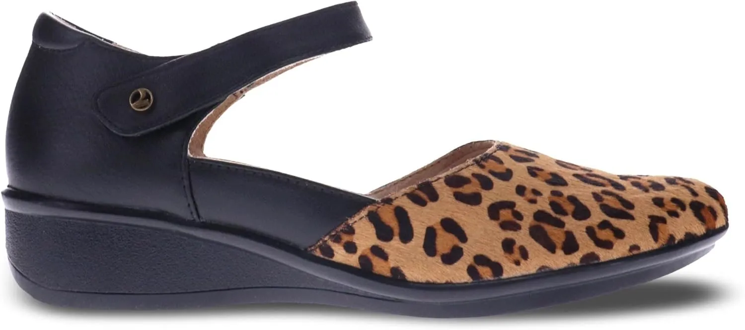 Revere Osaka Mary Jane - Premium Leather - Orthotic-Friendly Removable Insoles - Adjustable Strap - Arch Support - Stylish Wedges for All-Day Comfort