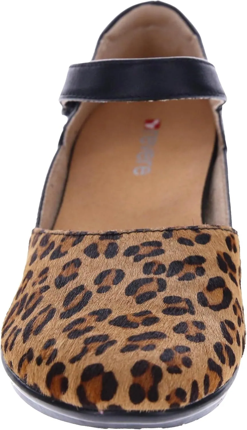 Revere Osaka Mary Jane - Premium Leather - Orthotic-Friendly Removable Insoles - Adjustable Strap - Arch Support - Stylish Wedges for All-Day Comfort