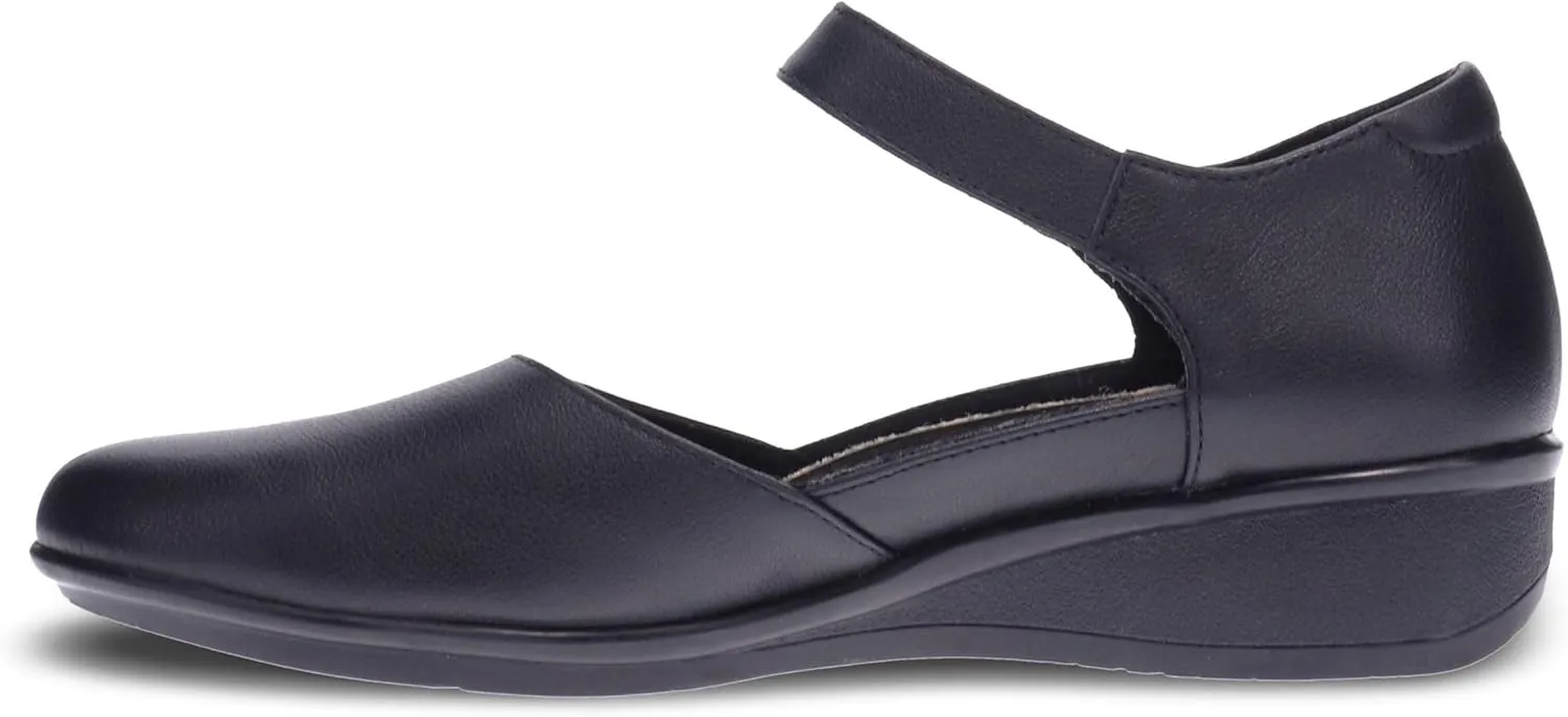 Revere Osaka Mary Jane - Premium Leather - Orthotic-Friendly Removable Insoles - Adjustable Strap - Arch Support - Stylish Wedges for All-Day Comfort