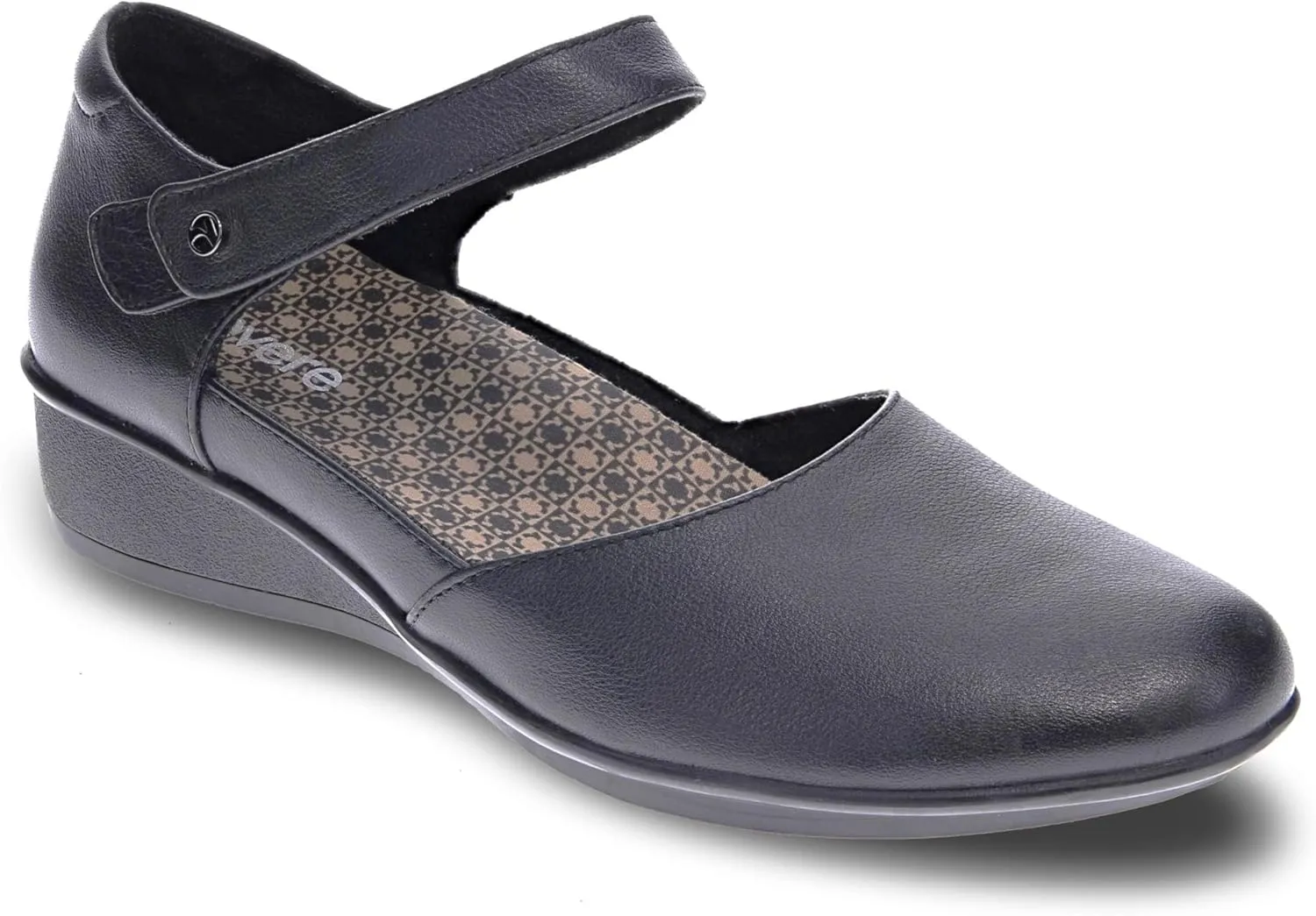 Revere Osaka Mary Jane - Premium Leather - Orthotic-Friendly Removable Insoles - Adjustable Strap - Arch Support - Stylish Wedges for All-Day Comfort