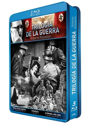 Roberto Rossellini War Trilogy ( Roma città aperta / Paisà / Germania anno zero ) ( Rome, Open City / Paisan / Germany Year Zero ) (Steelbook Edition) [ Blu-Ray, Reg.A/B/C Import - Spain ]