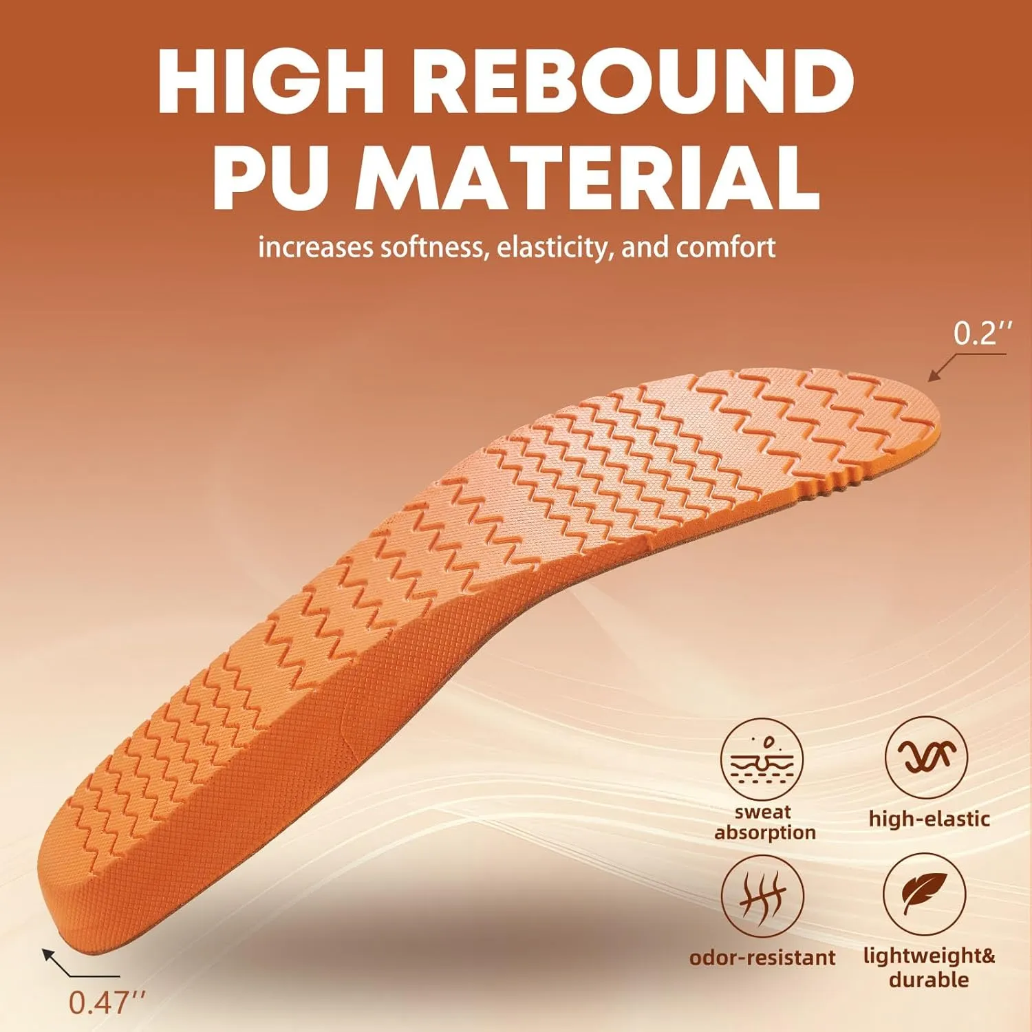 Shoe Inserts for Men and Womem Sport Shoe Insoles Memory Foam Insoles Excellent Shock Absorption and Cushioning for Feet Relief, Comfortable Insoles for All Day Energy in Running, Walking, and Work