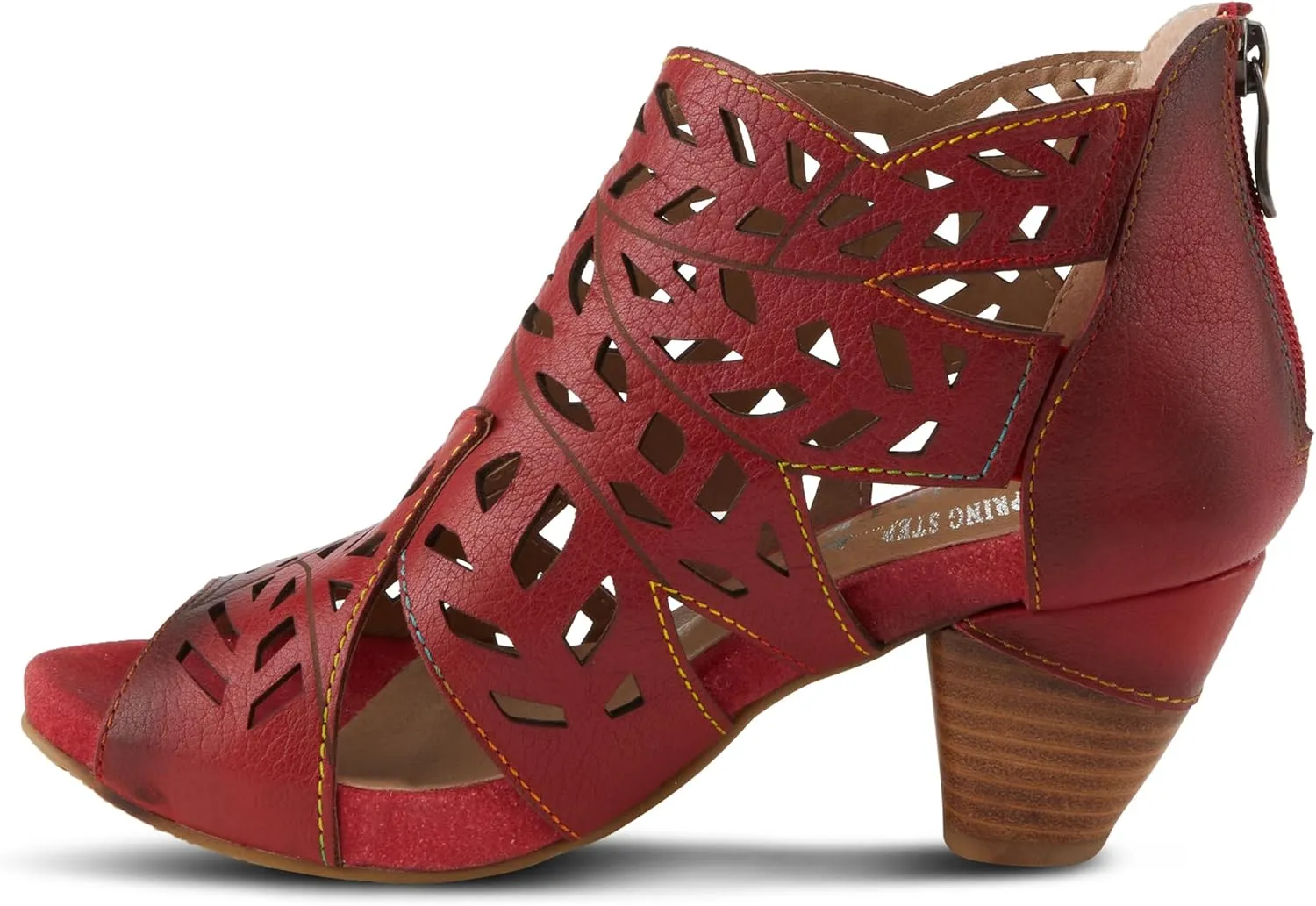 Spring Step L'Artiste Icon Sandals for Women - Ladies Casual Flats Platform Sandal - Hand Painting Summer Shoes for Womens