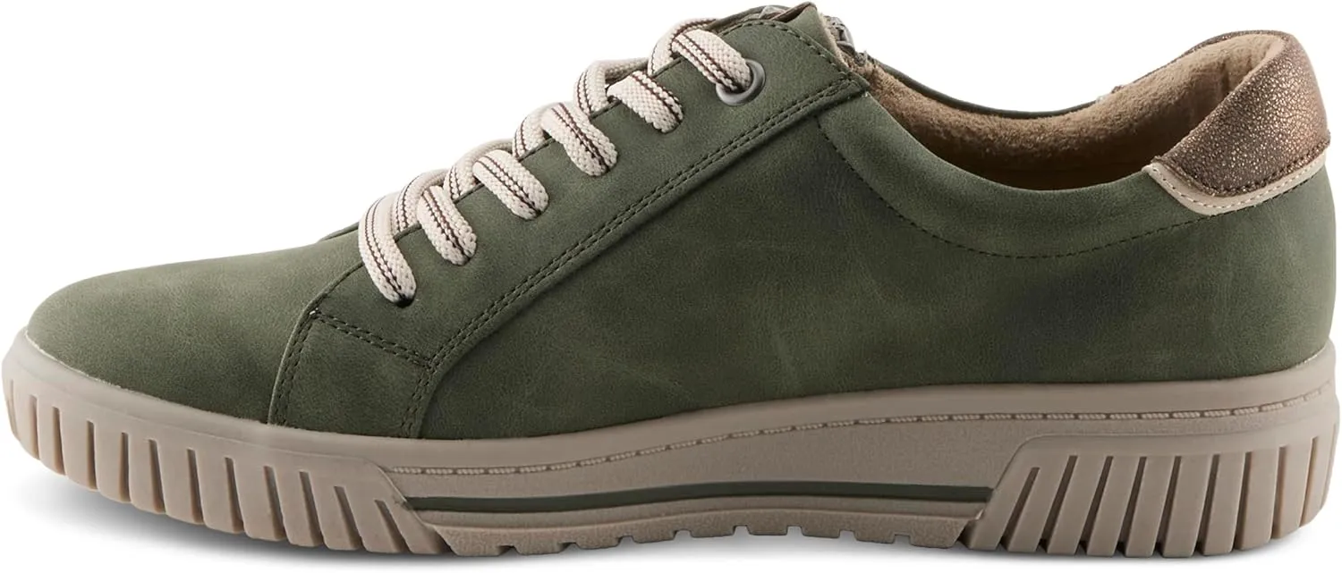 Spring Step Women's Jamia Relife Sneakers with Dual Closure, Plush Lining, and Shock Absorbing Design