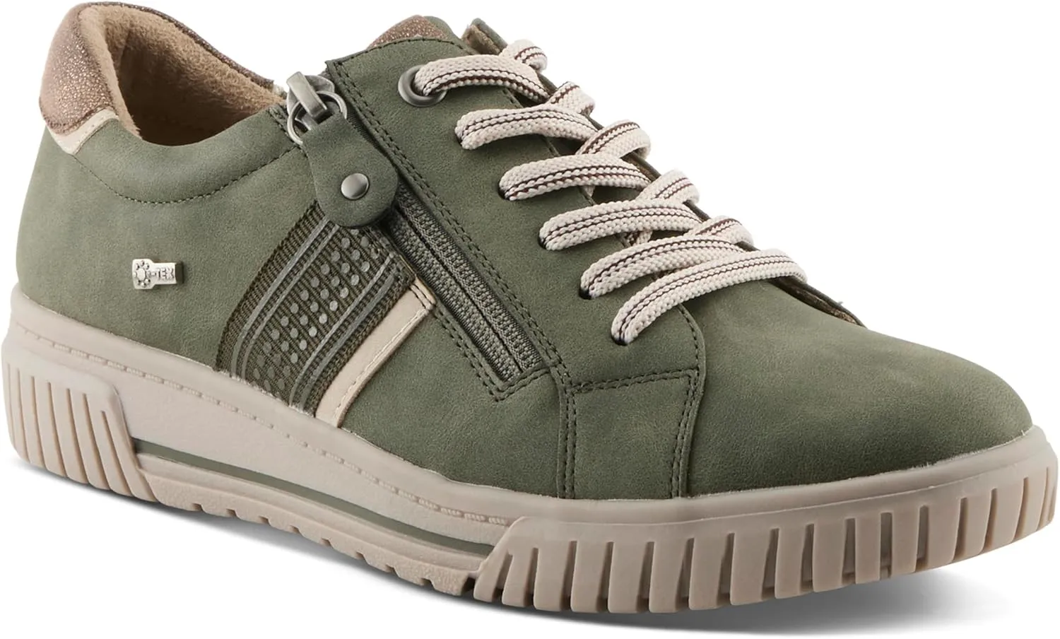 Spring Step Women's Jamia Relife Sneakers with Dual Closure, Plush Lining, and Shock Absorbing Design