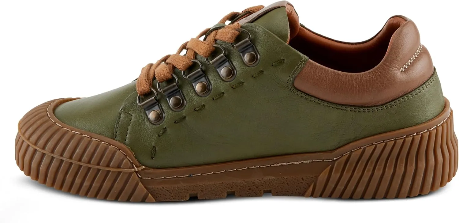 Spring Step Women's LAZARLO Sneakers with Soft Leather, Chunky Sole, and Removable Insoles