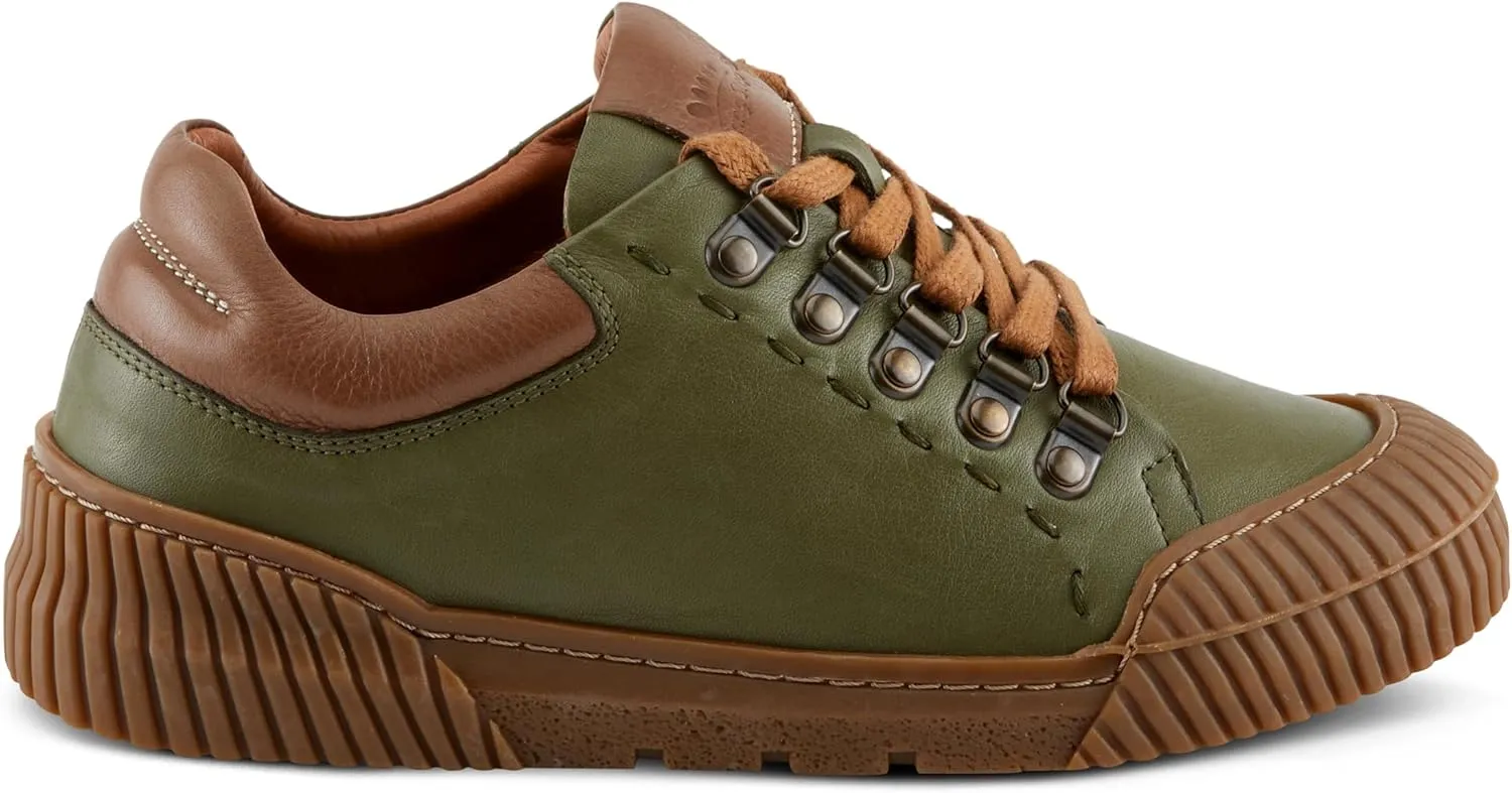 Spring Step Women's LAZARLO Sneakers with Soft Leather, Chunky Sole, and Removable Insoles