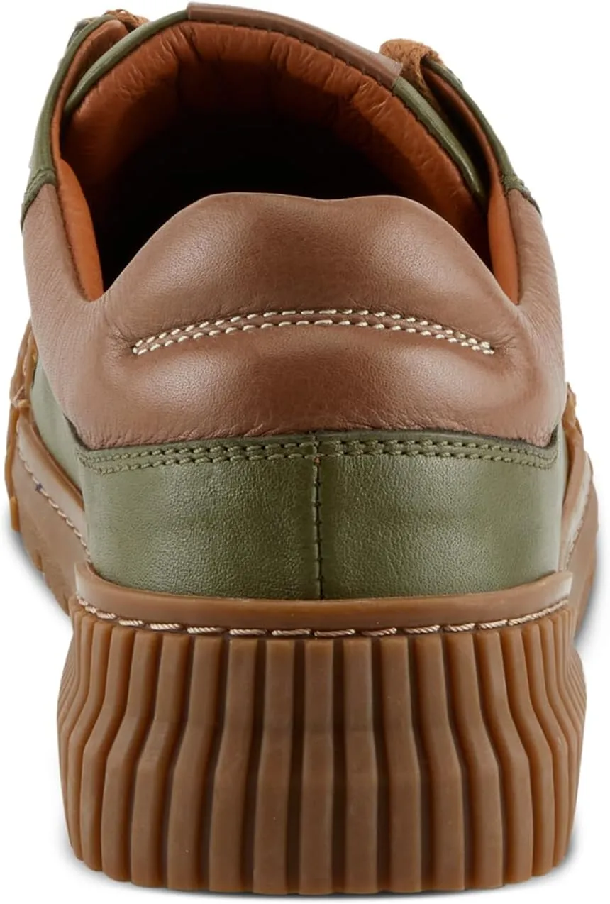 Spring Step Women's LAZARLO Sneakers with Soft Leather, Chunky Sole, and Removable Insoles