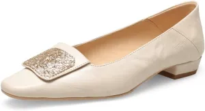 TinCus Genuine Leather Handmade Square Toe Women's Comfortable Flat Loafers Shoes