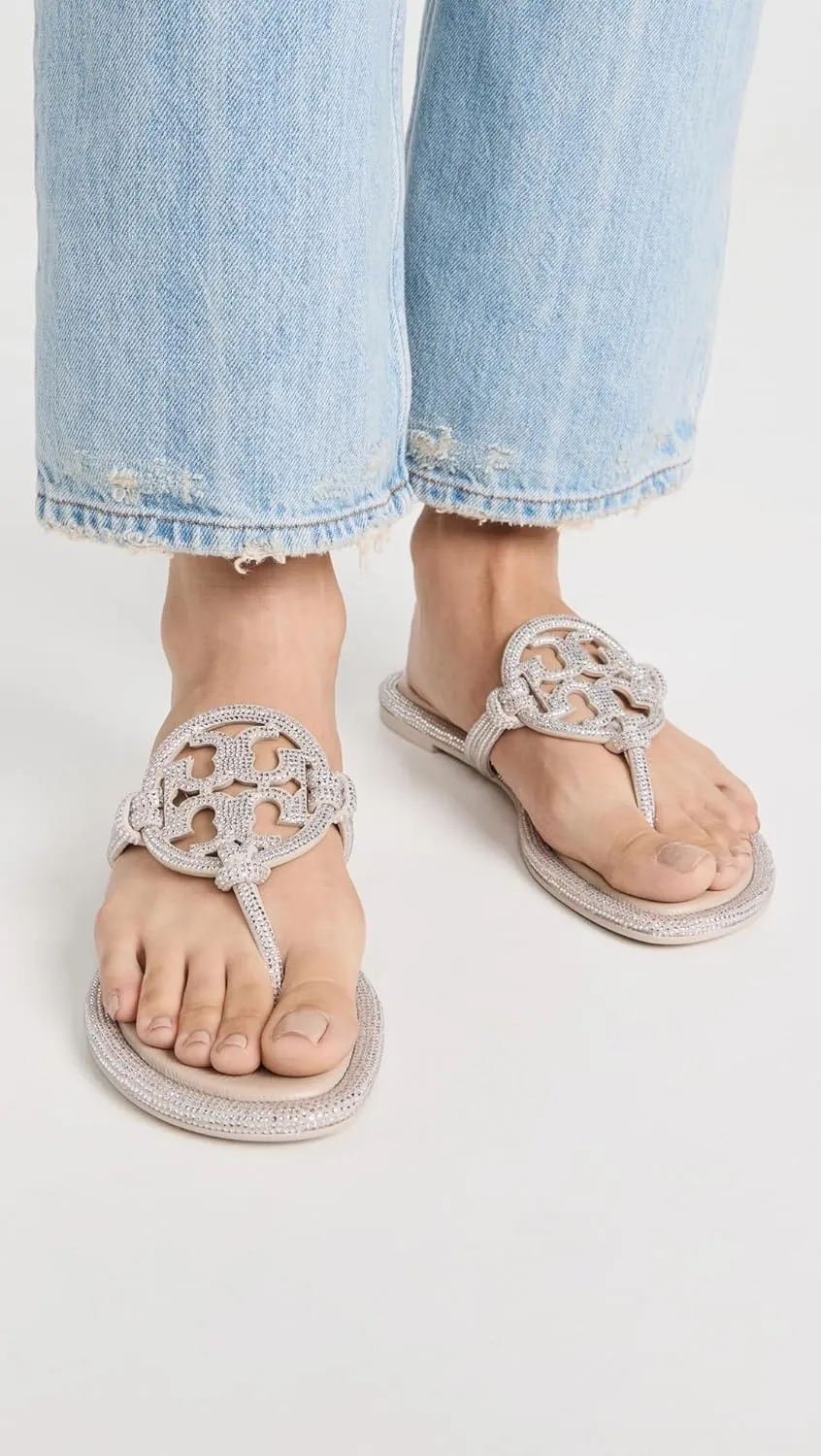 Tory Burch Women's Miller Knotted Pave Sandals