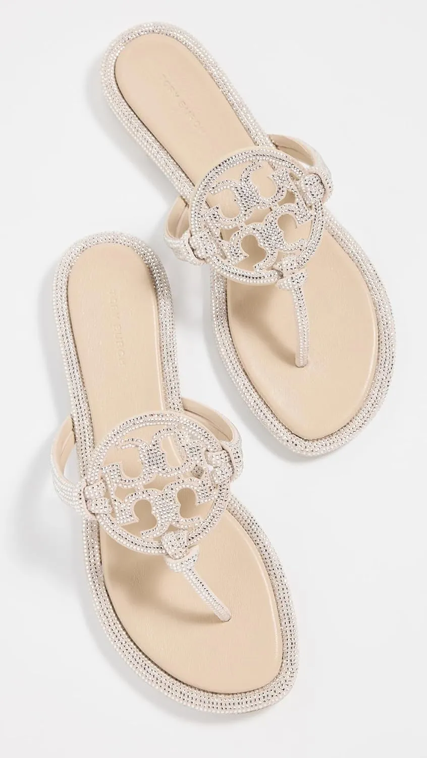 Tory Burch Women's Miller Knotted Pave Sandals