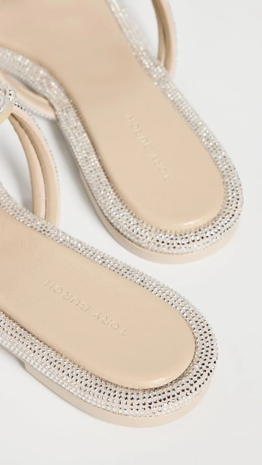 Tory Burch Women's Miller Knotted Pave Sandals
