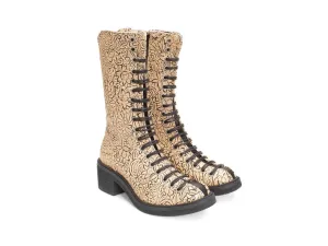 Vagabond beige floral embossed