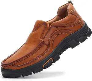 Venshine Mens Casual Slip On Loafers Shoes Walking Dress Leather Shoes