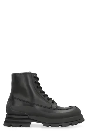Wander leather ankle boots
