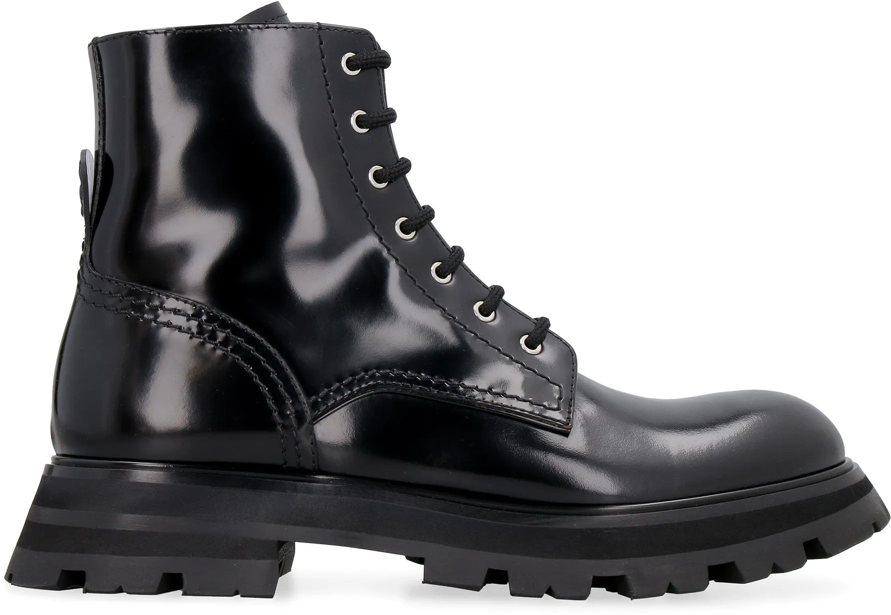 Wander leather combat boots