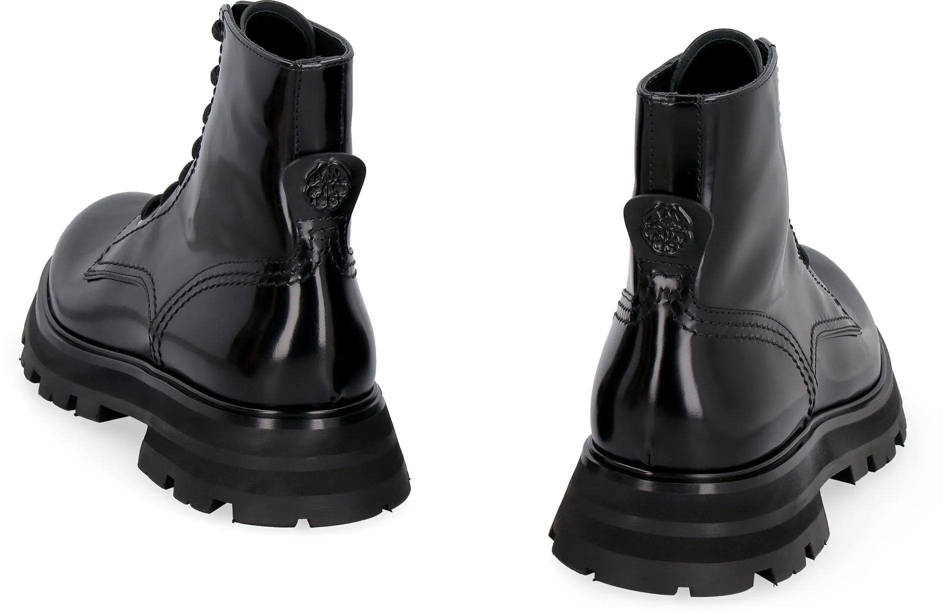 Wander leather combat boots