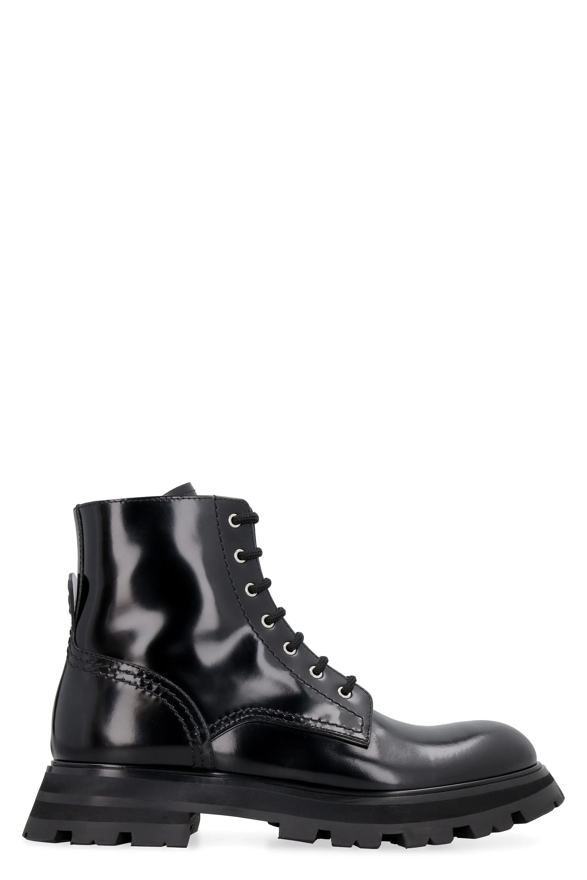 Wander leather combat boots