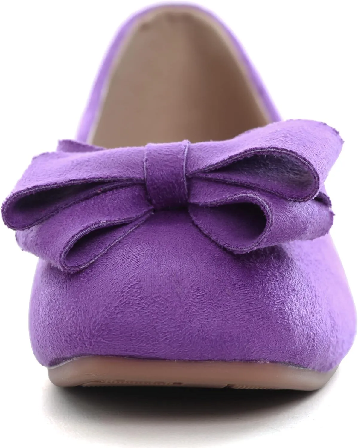 WENJIAZHIZHI Women's Square Toe Bowknot Ballet Flats Comfortable Slip-On Casual Loafers Walking Flat Dress Shoes