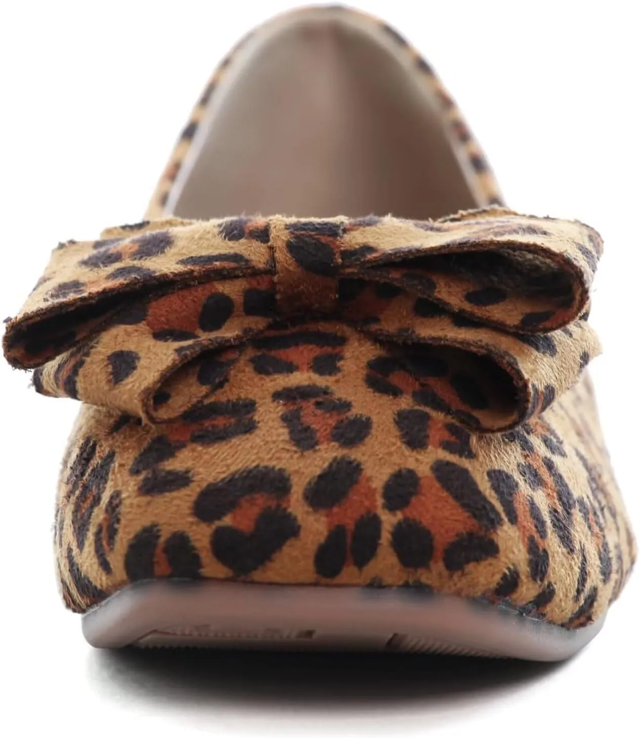 WENJIAZHIZHI Women's Square Toe Bowknot Ballet Flats Comfortable Slip-On Casual Loafers Walking Flat Dress Shoes