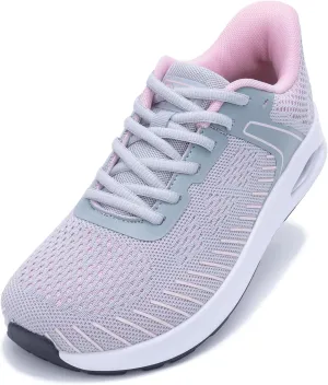 Wide Toe Box Womens Walking Shoes with Arch Support | Slip On Tennis Shoes | Air Orthotic Sneakers for Plantar Fasciitis Size 6-11