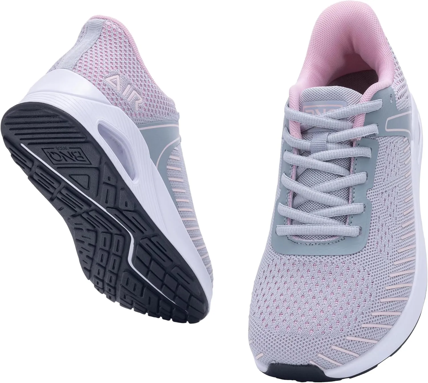 Wide Toe Box Womens Walking Shoes with Arch Support | Slip On Tennis Shoes | Air Orthotic Sneakers for Plantar Fasciitis Size 6-11
